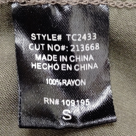 Annabelle Women's Green Tie-dye Button Down Shirt Size S NWT - Picture 10 of 10